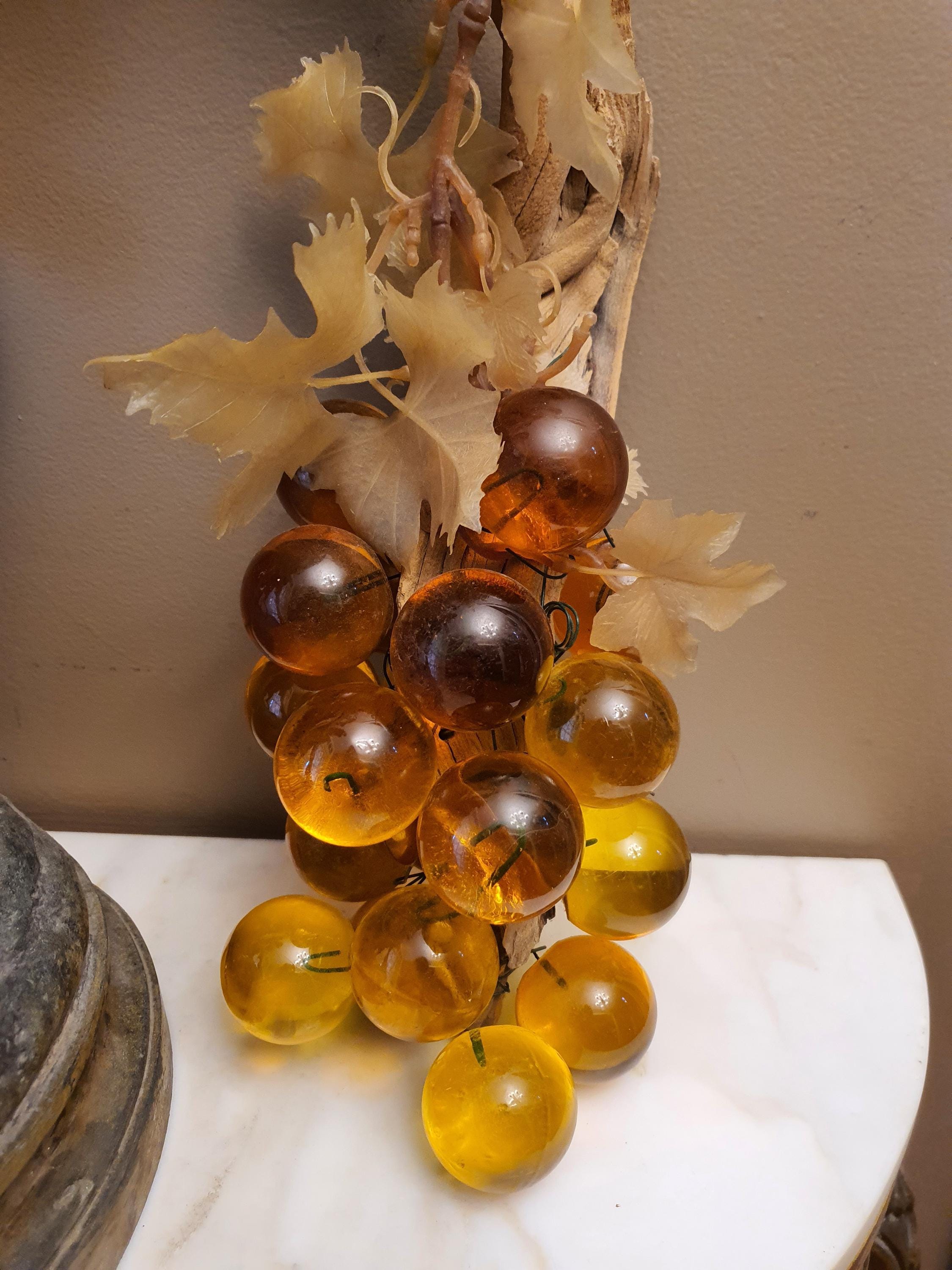 Mid Century Lucite Vintage Grapes - Etsy