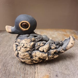 Vintage Handmade Stoneware Duck, by Hans Warta