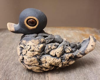 Vintage Handmade Stoneware Duck, by Hans Warta