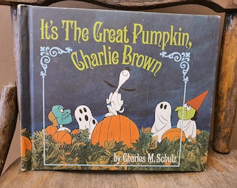 Vintage 1967 First Edition It's The Great Pumpkin Charlie Brown Hardcover Book