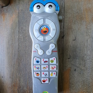 Vintage Sesame Street Elmo Remote Control Talking Toy-Elmo Remote Control Toy-Vintage Elmo Toy-Sesame Street Remote Control Toy