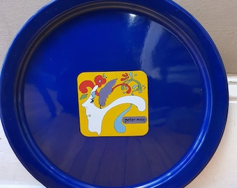 Peter Max Metal Tray/peter Max Vintage Tin Tray/peter Max Happy