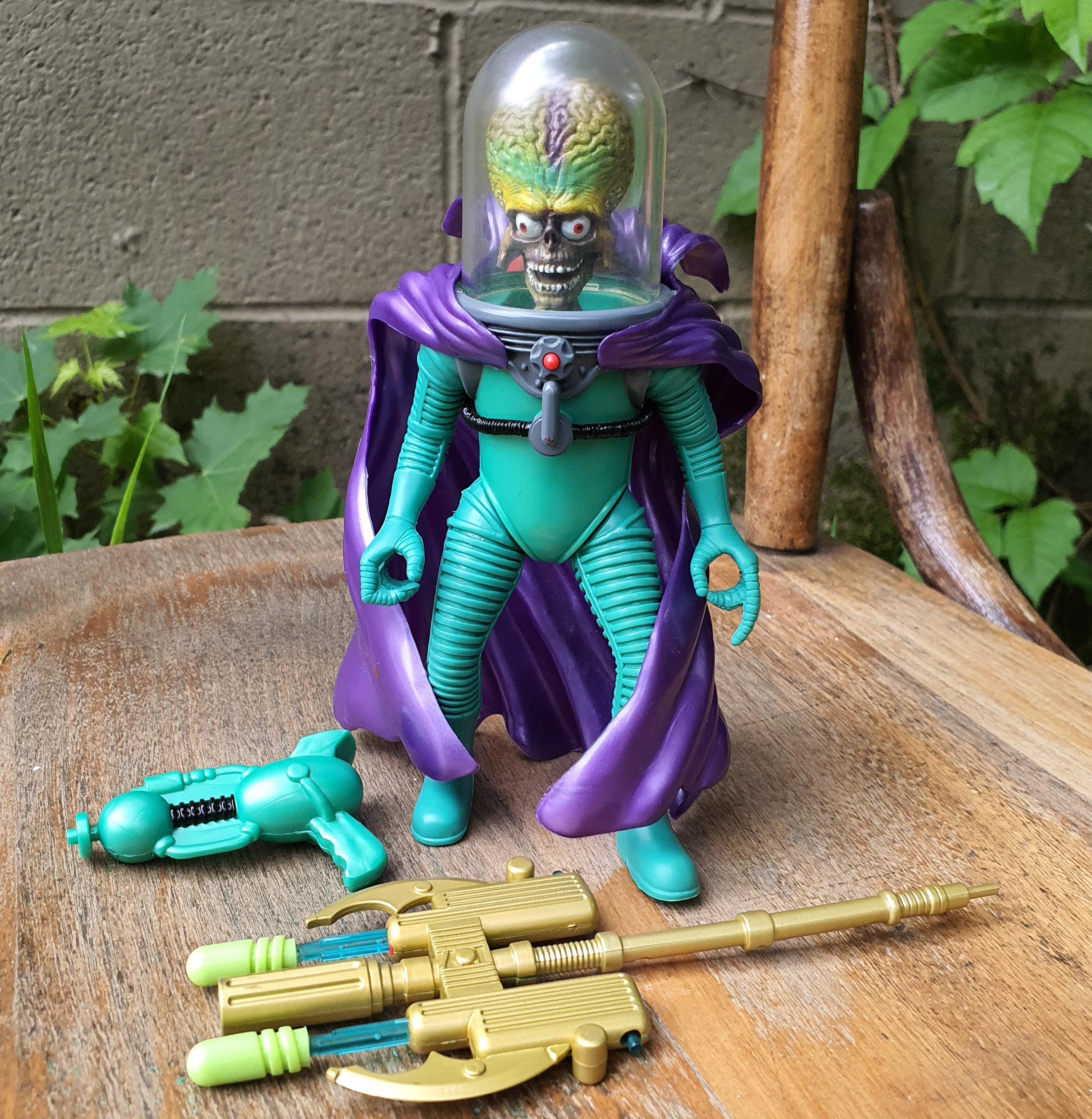 ◎超希少 エイリアン フィギュア 1996年 マーミット製 蓄光 MARMIT◎ Vintage 1996 MARS ATTACKS Action Figure-martian Leader Action