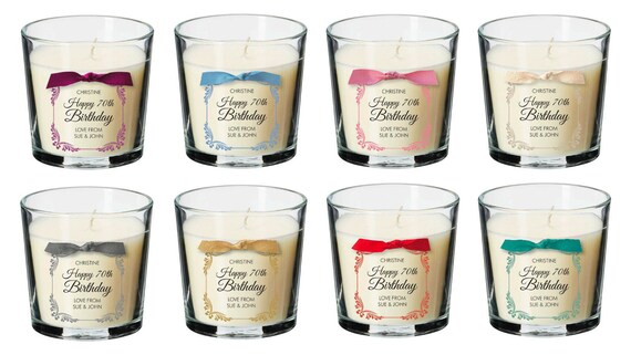 70th birthday present personalised candle gift for women her decorations party 70th birthday present personalised candle gift for women her decorations party