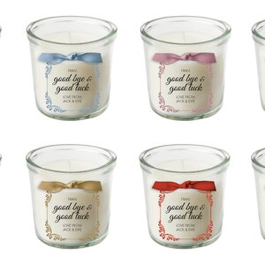 Good bye good luck present personalised candle exams driving test job new job gift 028 image 2