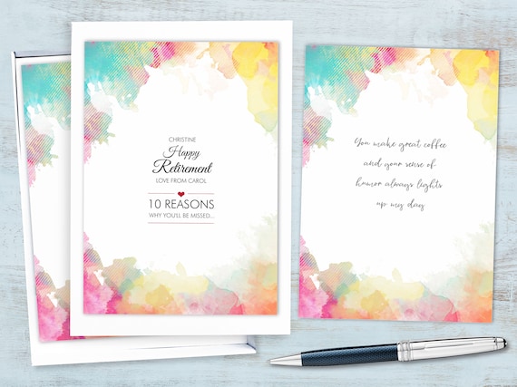 Retirement present personalised candle leaving work retiring party gift 026