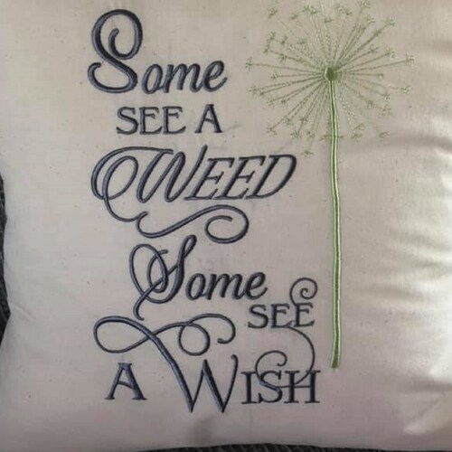 Dandelion Wish Embroidery Design in Three Hoop Sizes. 5x7 Etsy