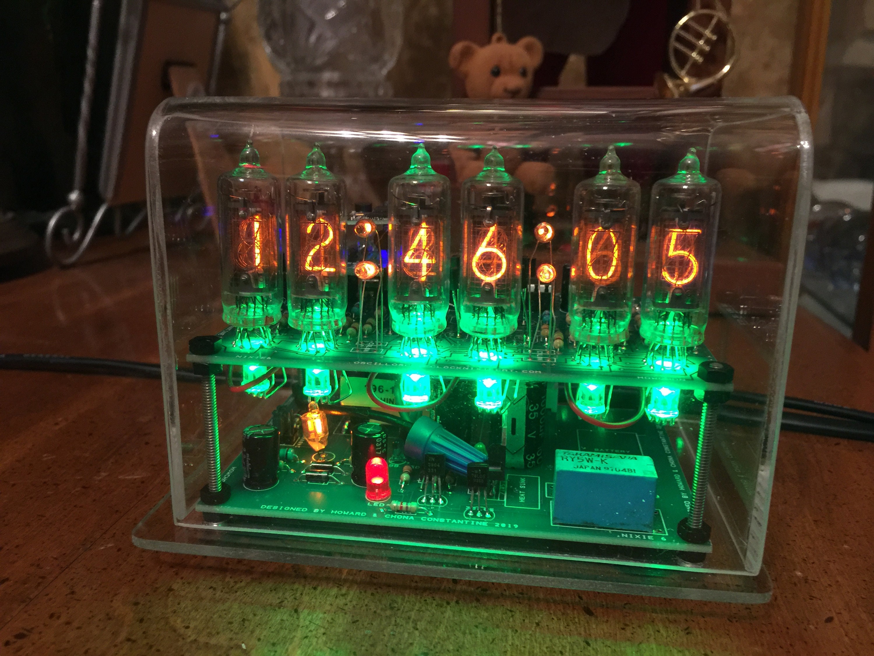 Homemade Miniature Sixdigit Nixie Clock With RGB Led Etsy UK