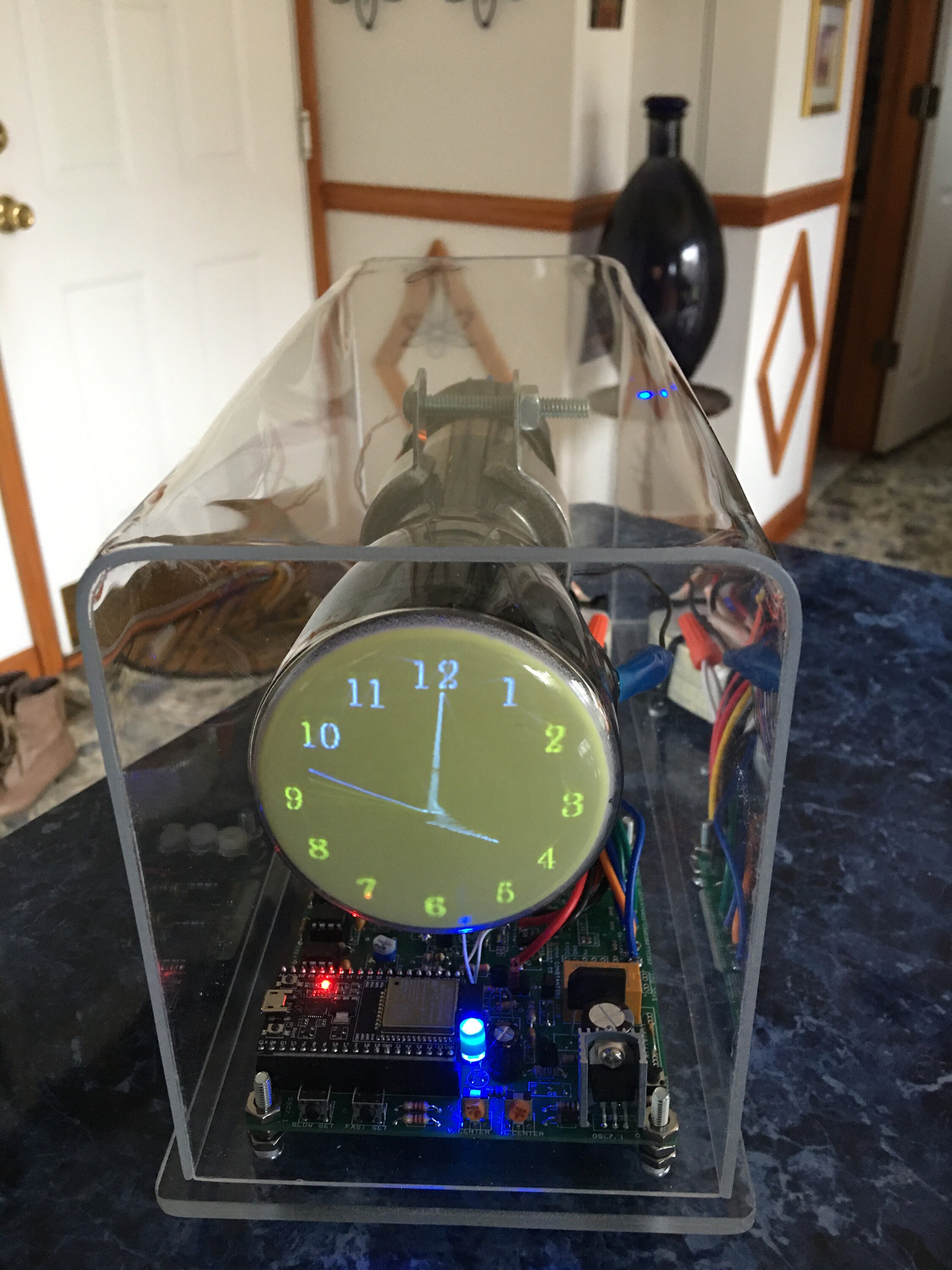 Oscilloscope Clock or Scope clock made with 3JP7 cathode ray Etsy