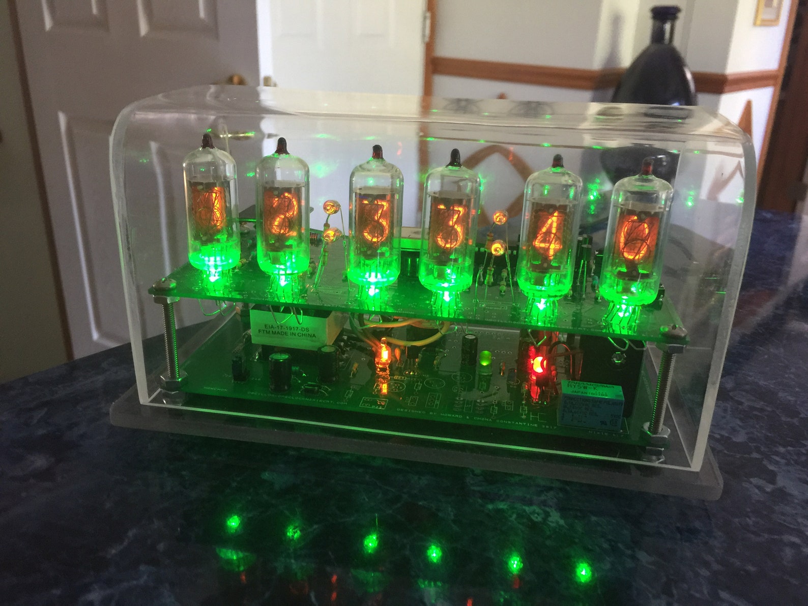 Homemade Sixdigit Nixie Clock Made With ZM570 Nixie Tubes Etsy