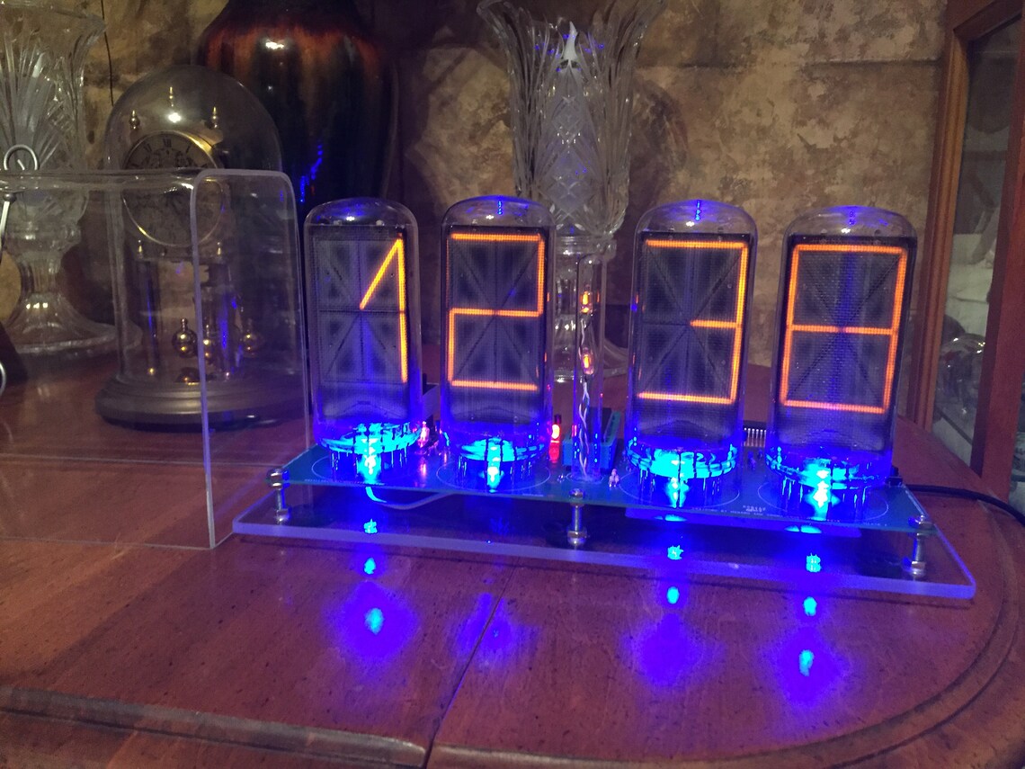 Homemade B7971 Nixie Clock Made With B7971 Nixie Tubes RGB Etsy