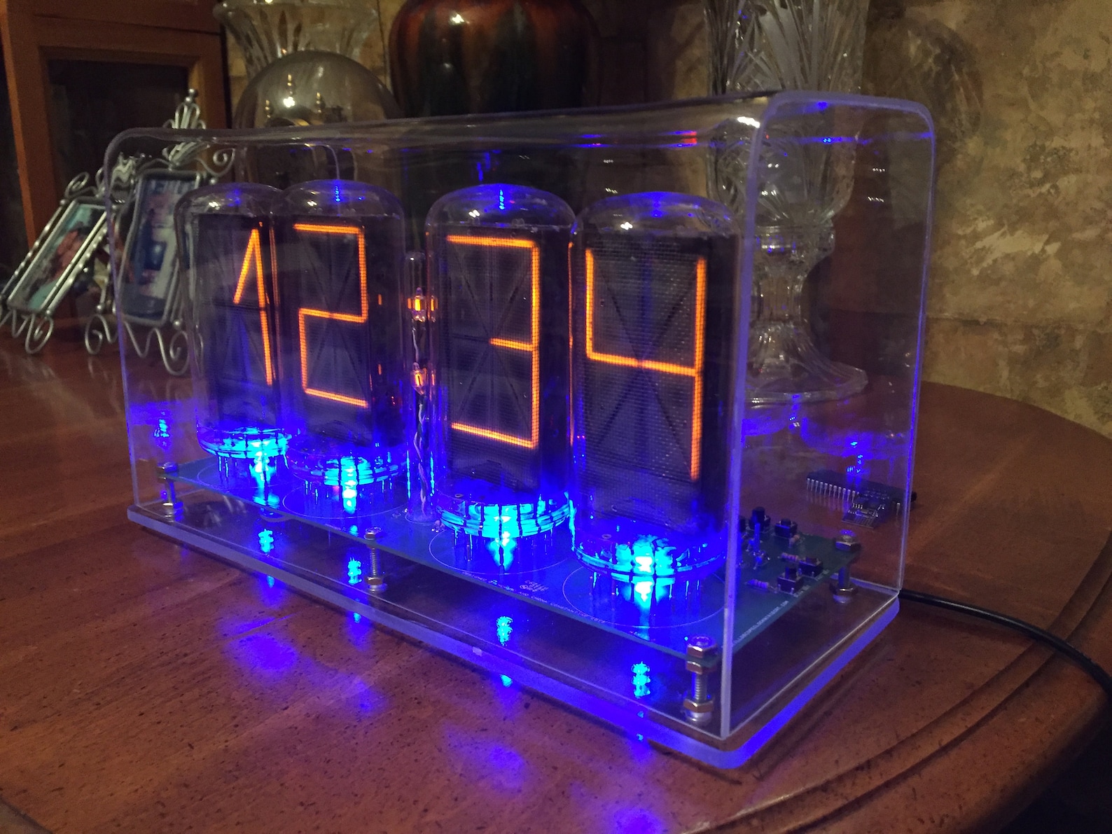 Homemade B7971 Nixie Clock Made With B7971 Nixie Tubes RGB Etsy