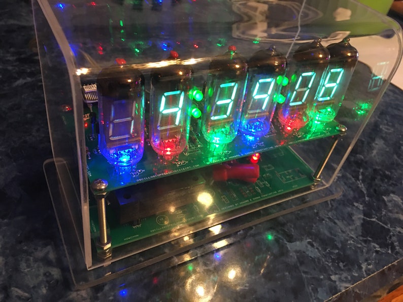Homemade Sixdigit VFD Clock Made With IV11 Vfd Tubes RGB Etsy