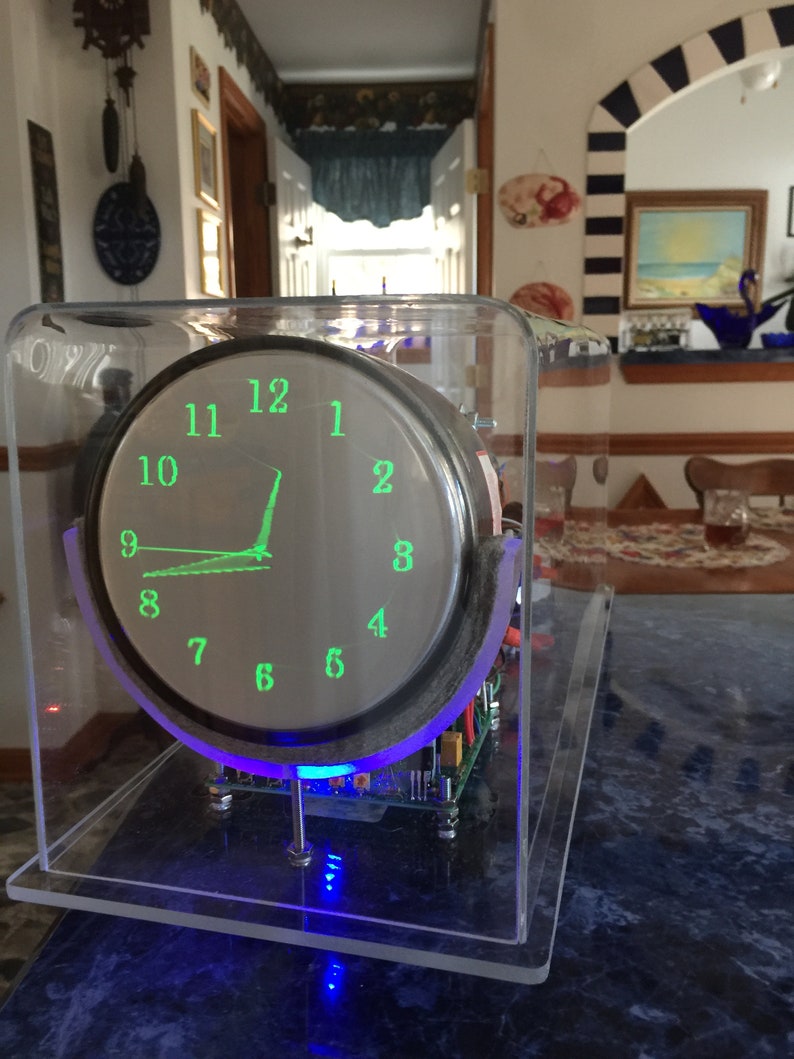 Oscilloscope Clock or Scope Clock Made With 5UP1 Cathode Ray Etsy