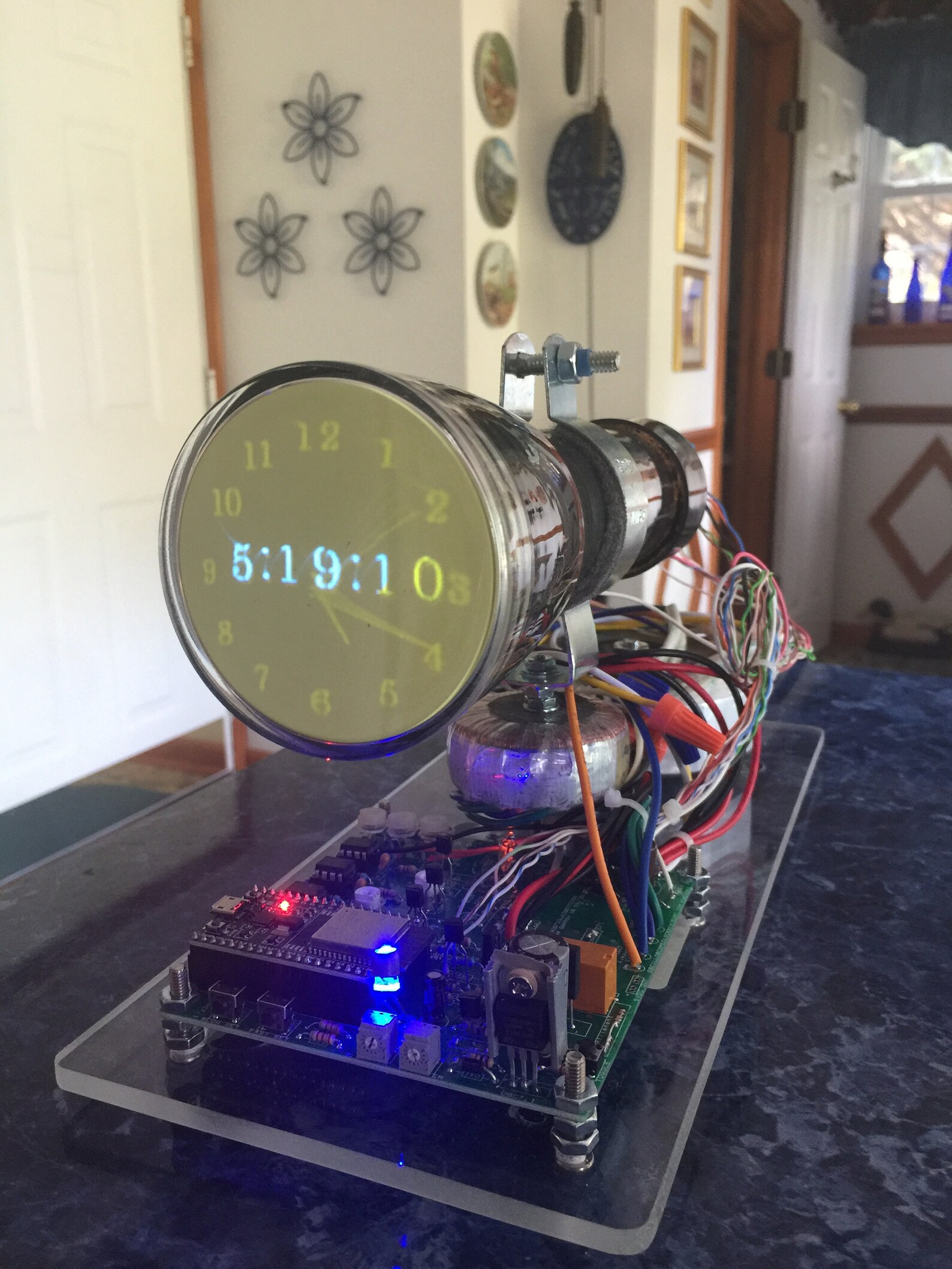 Oscilloscope Clock or Scope clock made with 3ACP7 cathode ray Etsy