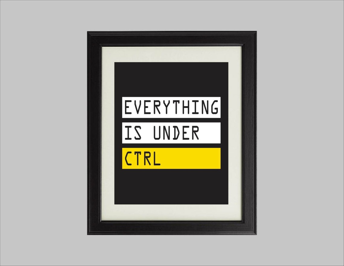 Everything is Under Ctrl Poster for Geeks and Computer Engineers ...