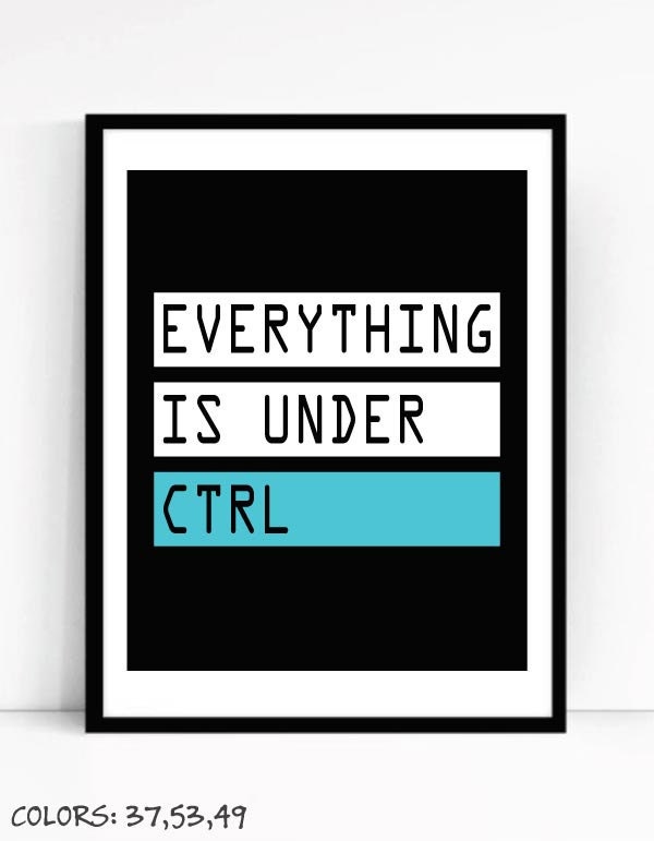 Everything is Under Ctrl Poster for Geeks and Computer Engineers ...