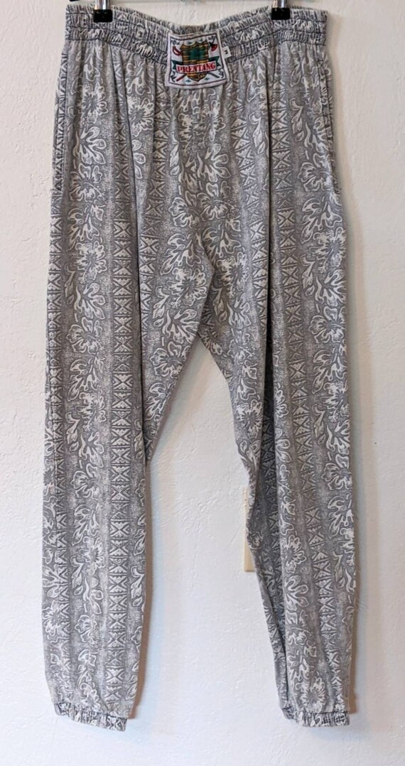 80s Hawaiian Jogger Pants Sweatpants 