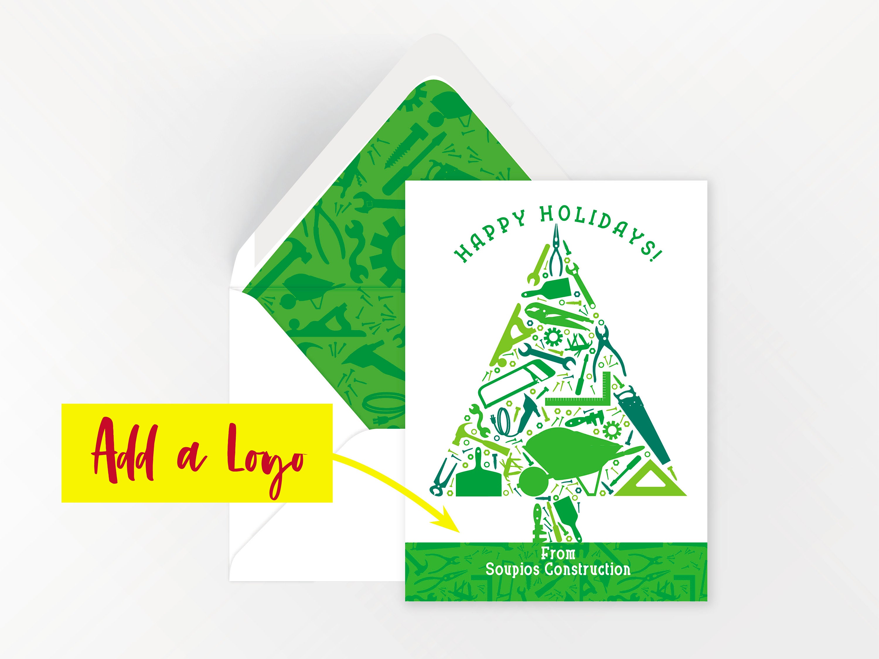 Folded Christmas Card Template, 5x7 Happy Holidays Greeting Card, Printable Christmas  Cards, Editable Christmas Card Download, Templett 