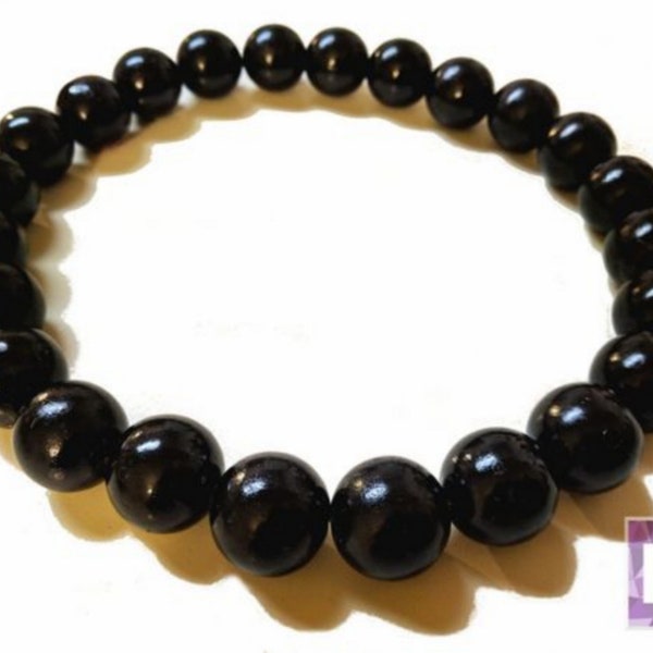 Akuma Prayer Bead Necklace: Black