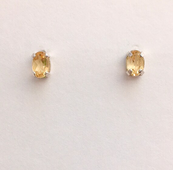 Pendentif Et Boucles D’oreilles Cristal Citrine – Art De France, Doré, Occasion (3 Pièces)