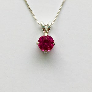Ruby necklace, ruby pendant, ruby jewelry, July birthstone necklace, red gemstone necklace, red stone pendant, ruby choker, red stone choker
