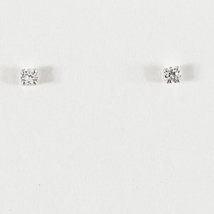 Imitation diamond earrings, imitation diamond studs, cubic zirconia earrings, cubic zirconia studs, cz earrings, white stone stud earrings