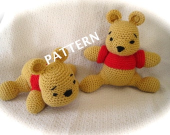 Crochet Bear Pattern, 2 Styles in 1, Stuffed Bear for nursery decor