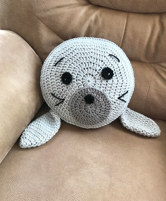 Crochet Seal PATTERN Pillow Pattern 
