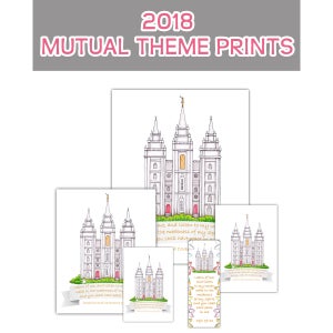 Prints - Temple Learn of Me Listen Have Peace in Me