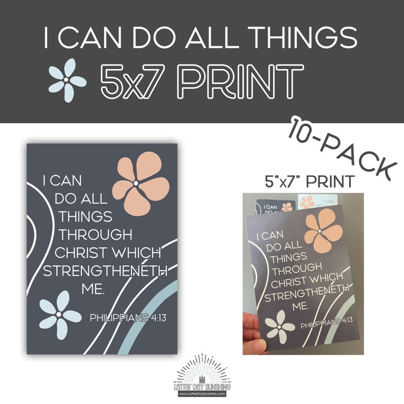 2023 I Can Do All Things Through Christ Youth Theme PRINT - Etsy