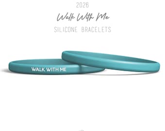 Walk With Me silicone wristband bracelet 2026 Youth Theme - LDS Young Women Youth FSY Girls Camp Young Women Activity Bible