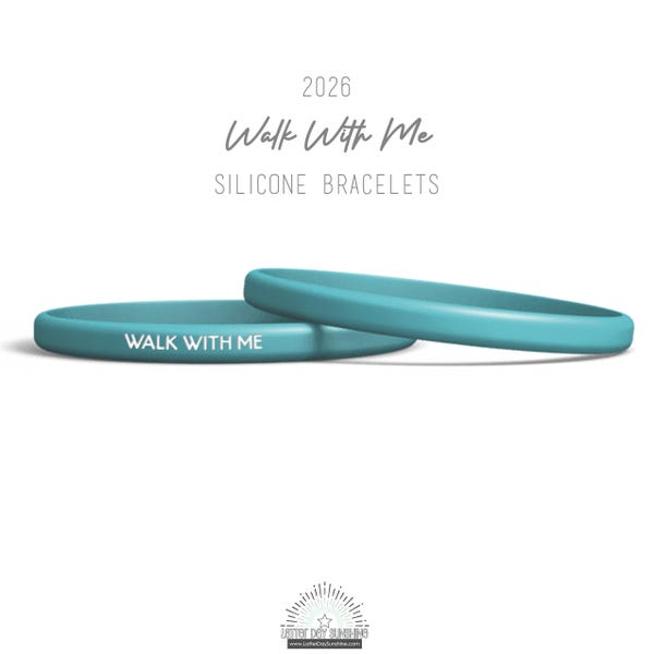 Walk With Me silicone wristband bracelet 2026 Youth Theme - LDS Young Women Youth FSY Girls Camp Young Women Activity Bible