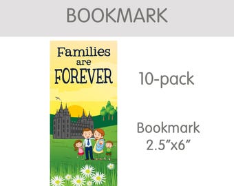 Families Are Forever bookmark, 10-pack, LDS primary temple forever family