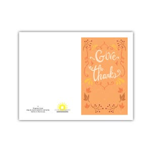 Give Thanks Thanksgiving Fall Autumn program cover 8.5x11 image 2