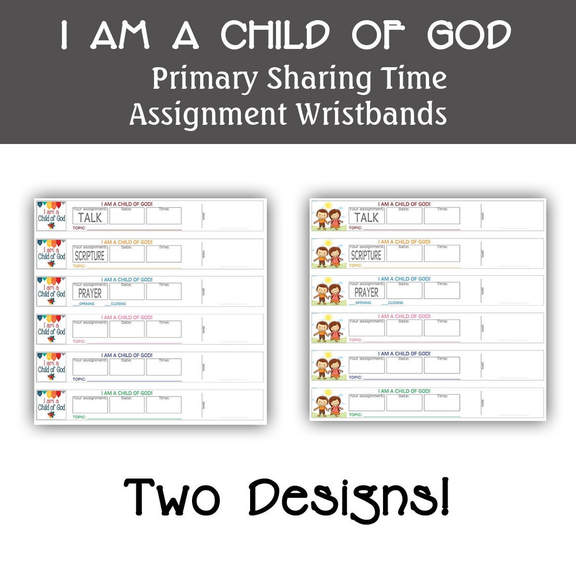 primary assignment wristbands free