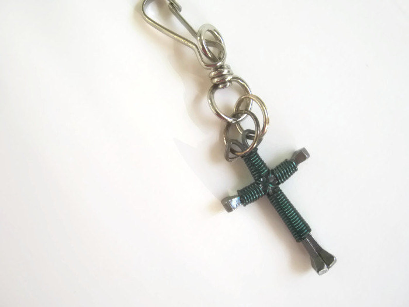 Zipper Pull Cross Custom One Color Horseshoe Nail Cross Etsy