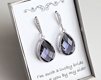 Lavender Bridesmaid Earrings, Light Purple Earrings, Lavender Drop Earrings, Lavender Dangle Earrings, Lavender Earring, Purple Prom Earring