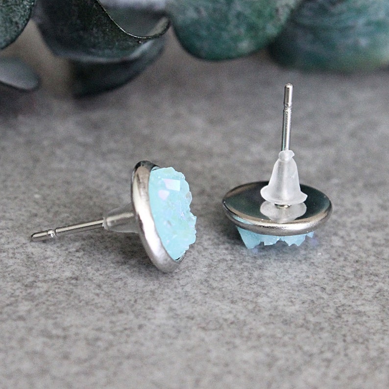 Light Blue Earrings Pastel Blue Earrings Pale Blue Earrings Etsy