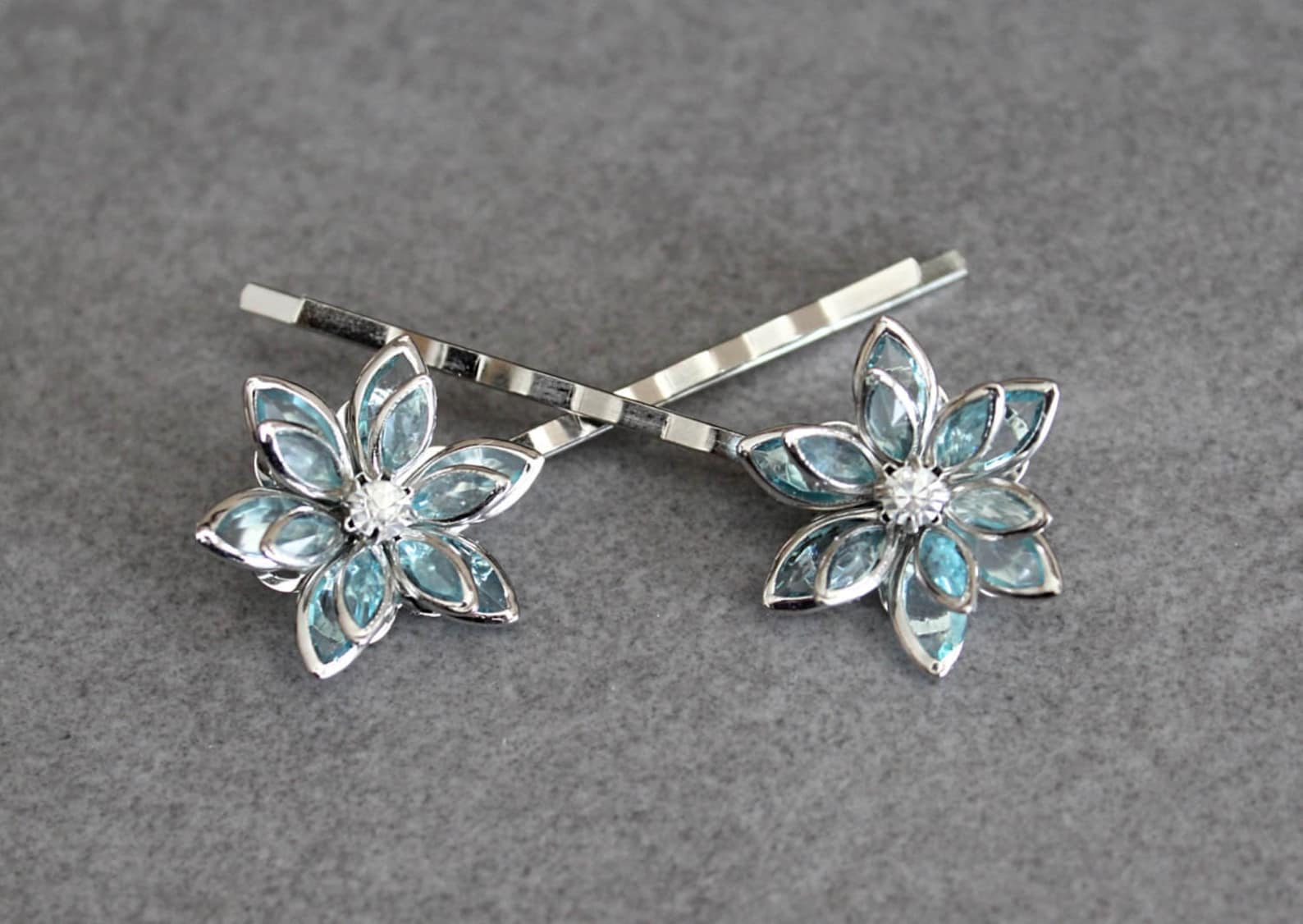 Turquoise Hair Pins Turquoise Bobby Pins Aqua Hair Pins Etsy