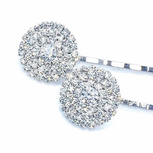 Sparkly Bobby Pins,  Rhinestone Hair Pins for Bridesmaid, Clear Bobby Pins for Updo, Wedding Hair Pins, Bridal Hair Pins, Something New Gift