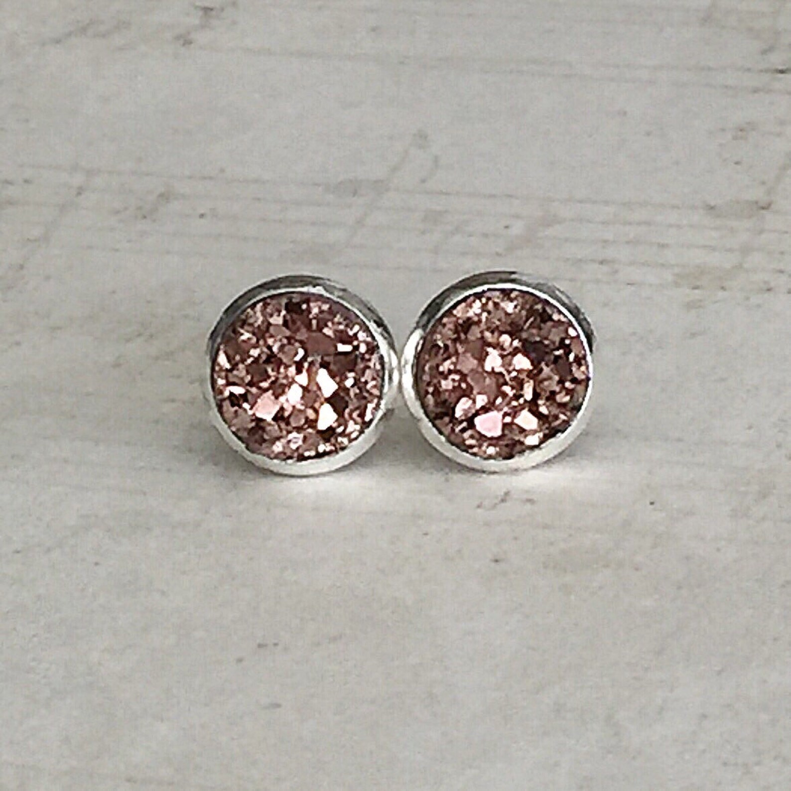 Stud Earring Set Druzy Earring Set Druzy Stud Earring Set Etsy
