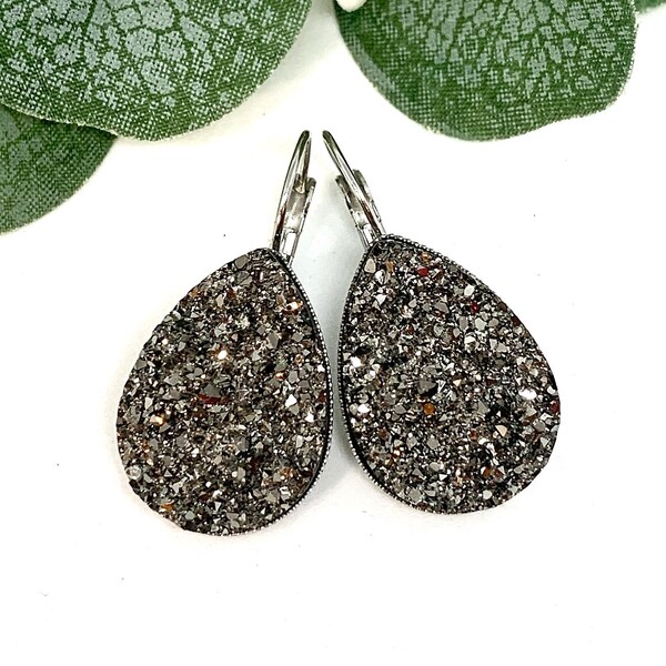 Drop Earring Vatten Gunmetal - Elk Accessories main image 1