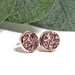 Rose Gold Stud Earrings, Rose Gold Earrings, Rose Gold Druzy Earrings, Rose Gold Bridesmaid Earrings, Rose Gold Posts, Rose Gold Jewelry 