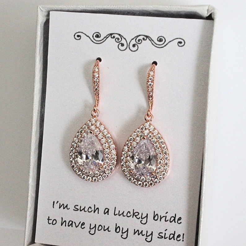 bridesmaid jewellery rose gold