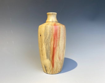 Red Flame Bud Vase