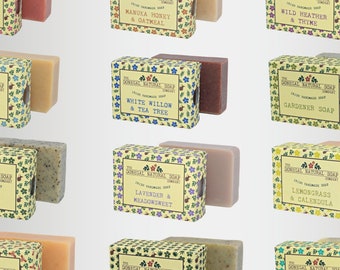 10 x Natural Palm Oil Free, Handmade in Donegal, Ireland, 100g bars; plus FREE magnetic holder