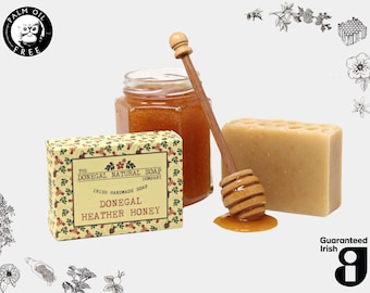 Donegal Heather Honey, Palm Oil Free Certified Natural Soap - Handmade in Donegal, Ireland