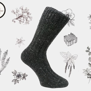 Donegal Wool Socks - Night Sky