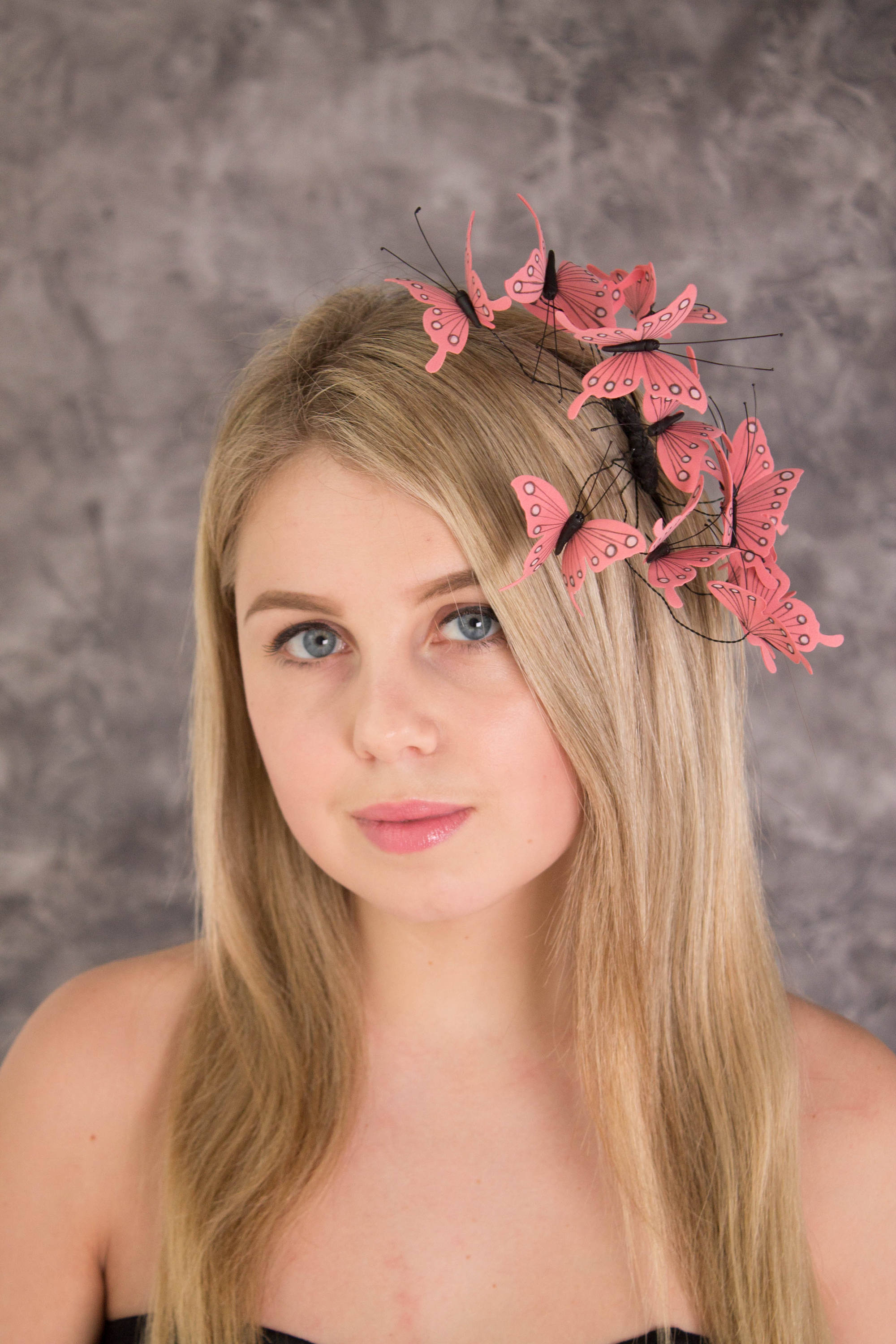 Pink Butterfly Comb Wholesale Hair Decor Accessory Decoration Etsy